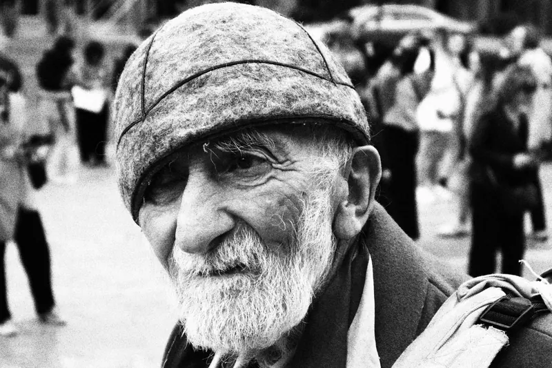 Old Georgian Man with traditional hat