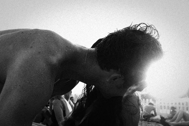 man on beach