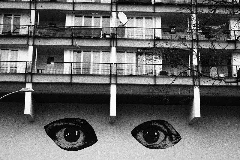 eyes on building