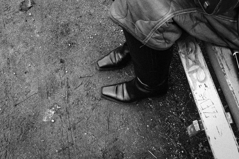 Woman's boots in Berlin